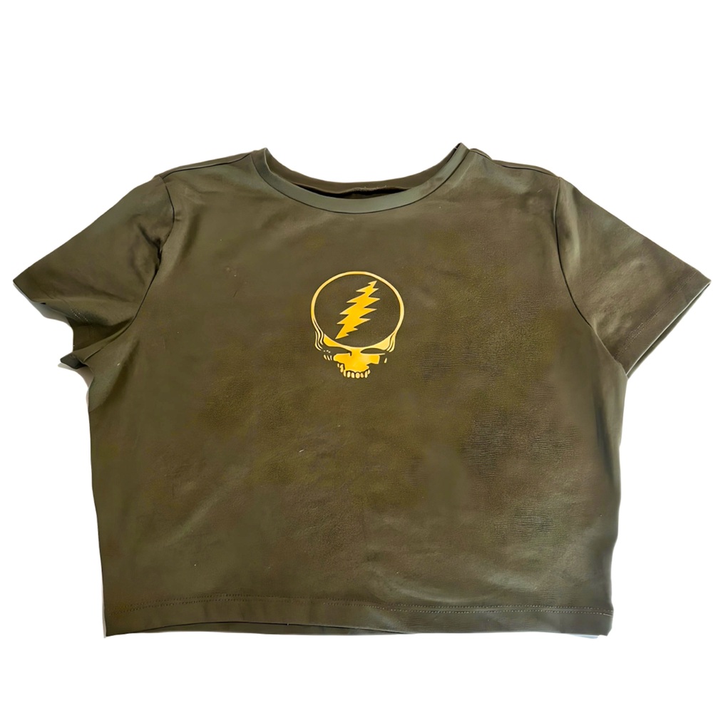 NWT GRATEFUL DEAD x Wild Fable cropped T-shirt short sleeve Women's size M/L